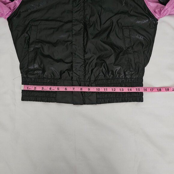 Puma Sports Lifestyle Women's Black/Pink Running Outdoor Winbreaker Jacket Small - Picture 15 of 16
